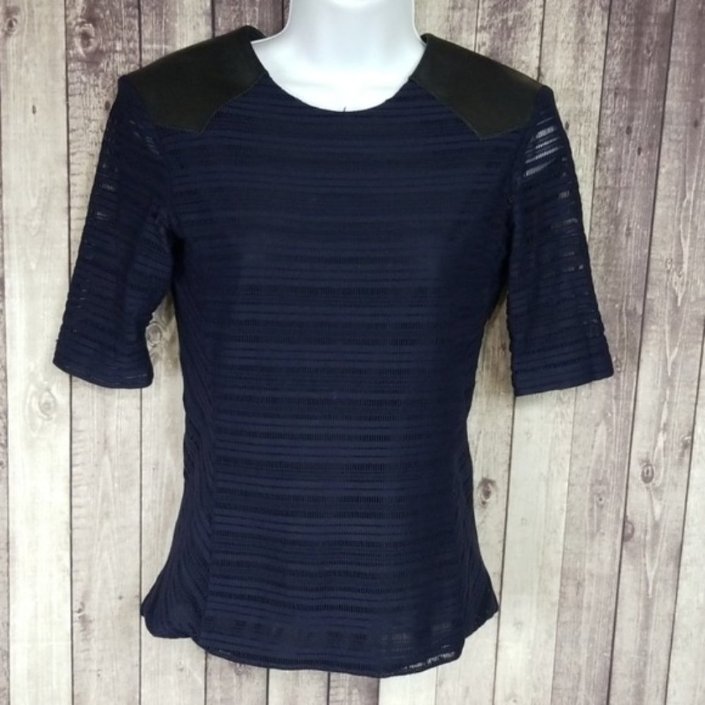 rag & bone Navy and Black Blouse